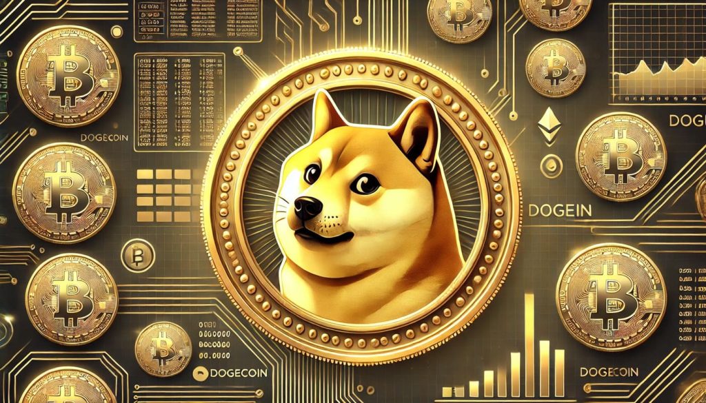 Imagen generada por IA de memecoins