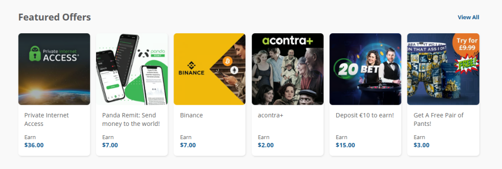 Ofertas relacionadas dentro de la plataforma de ySense